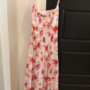 Silky Long Floral Dress